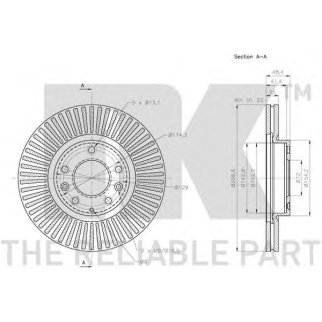 Диск тормозной передний с антикорозийным покрытием (299x25mm) / MAZDA 6 07~ фото