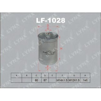 Фильтр топливный LYNXauto LF-1028 фото