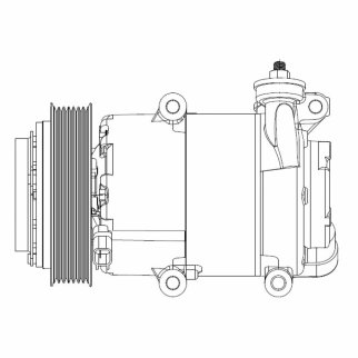 Компрессор кондиц. для а/м Ford Transit VII (06-) 2.4TDCi (LCAC 1089) фото 3