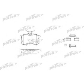 Колодки тормозные PATRON PBP541 фото