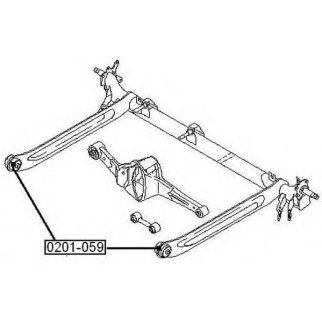 Сайлентблок ASVA 0201-059 фото