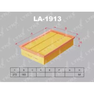 Фильтр воздушный LYNXauto LA-1913 фото