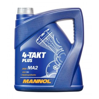 Масло моторное MANNOL PLUS 4Т п/синт. 4л фото