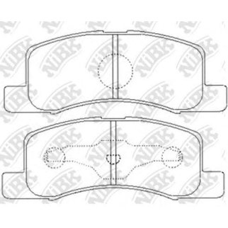 Колодки тормозные передние к-кт NiBK PN3437 фото