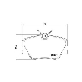 Колодки тормозные передние к-кт brembo P 50 008 фото