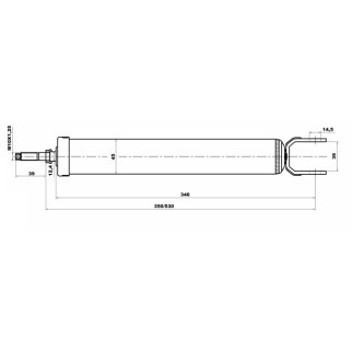 Амортизатор задний L=R HYUNDAI i30/KIA Ceed 07-12 FEBEST 12650915R фото 2
