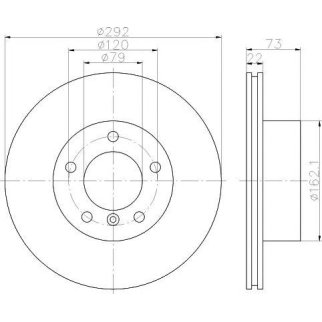 Диск тормозной передний вентилируемый TEXTAR 92132805 фото