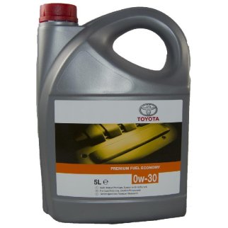 Масло моторное TOYOTA Premium Fuel Economy синтетическое 0W-30 SL/CF 5л. фото