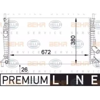 Радиатор основной Hella 8MK 376 764-261 фото 2