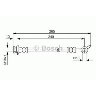 Шланг тормозной задний левый BOSCH 1 987 481 570 фото