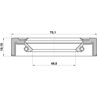 Сальник ступицы FEBEST 95GCY-51701010X фото 2