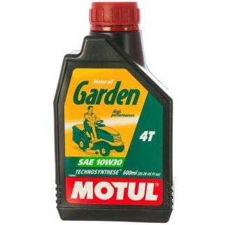 Масло моторное минеральное 4-тактное для газонокосилок Motul Garden 4T 10W-30 (0.6л) фото