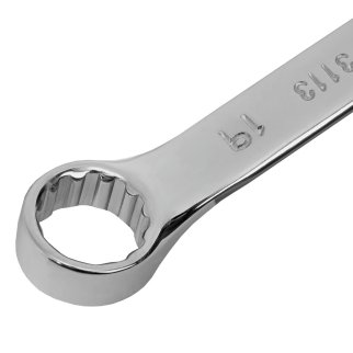 Ключ комбинированный, 19 мм, CrV, полированный хром MATRIX 15163 фото 4