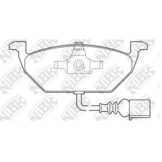 Колодки тормозные передние к-кт NiBK PN0148W фото