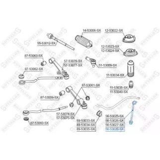 56-53028-SX_тяга стабилизатора переднего правая! KIA Rio 02> 020708> фото