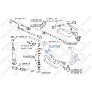 87-98171-SX_сайлентблок рычага нижн.! Toyota Hi-Lux RN5#/YN5#/LN5# 83-98 фото