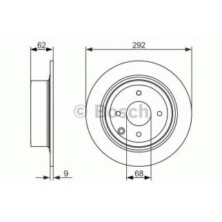 Диск тормозной задний BOSCH 0 986 479 742 фото