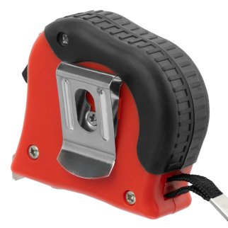 Рулетка Double fixation, 3 м х 16 мм, обрезиненный корпус, двойная плавная фиксация MATRIX фото 2