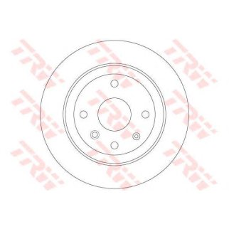 Диск тормозной задний TRW DF6360 фото