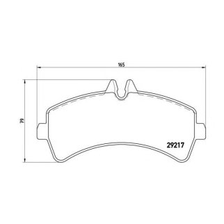 Колодки тормозные задние к-кт brembo P 50 060 фото