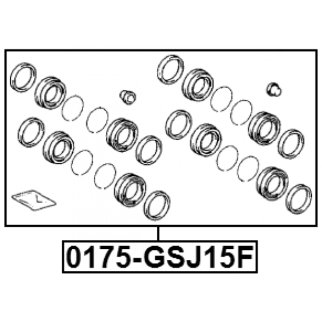 Ремкомплект суппорта тормозного переднего TOYOTA LAND CRUISER PRADO 2002.09-2010.03 FEBEST 0175-GSJ15F фото 2