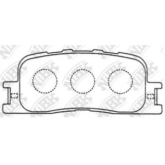 Колодки тормозные задние дисковые к-кт NiBK PN1458 фото