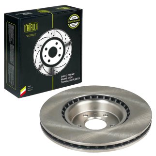 Диск тормозной передний вентилируемый TRIALLI DF 180136 фото 2