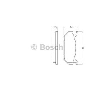 Колодки тормозные к-кт BOSCH 0 986 424 266 фото