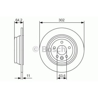 Диск тормозной задний BOSCH 0 986 479 B19 фото