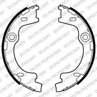 Колодки барабанные к-кт DELPHI LS2012 фото