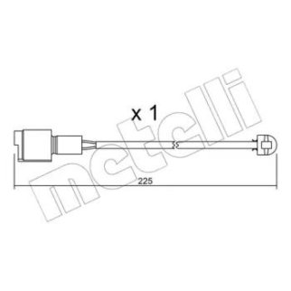 Датчик износа колодок METELLI _SU.075 фото