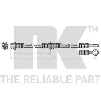 Шланг тормозной передний / MITSUBISHI Carisma,Spase Star,VOLVO S40,V40 95~ фото