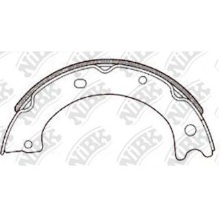 Колодки барабанные к-кт NiBK FN8802 фото