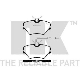 Колодки тормозные дисковые передние с датчиками износа и прижимной пластиной / RENAULT Laguna-I 94~0 фото