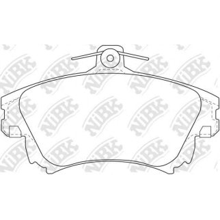Колодки тормозные передние к-кт NiBK PN3126 фото