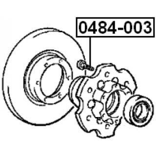 Шпилька колеса FEBEST 0484-003 фото 2