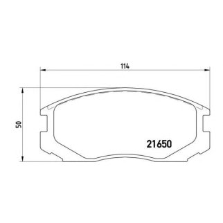 Колодки тормозные передние к-кт brembo P 54 015 фото