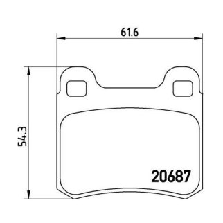 Колодки тормозные задние дисковые к-кт TRIALLI PF 4060 фото 2