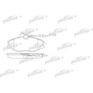 Колодки тормозные PATRON PBP1063 фото
