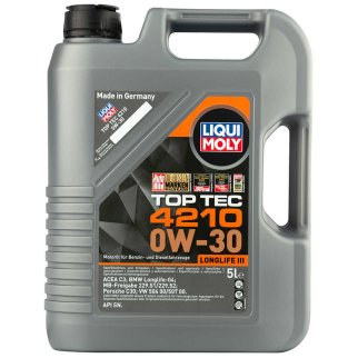 Масло моторное LIQUI MOLY TOP TEC 4210 0w30 синт. 5л фото