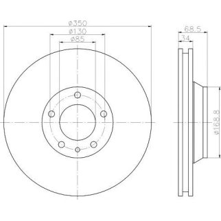 Диск тормозной передний вентилируемый правый TEXTAR 92121805 фото