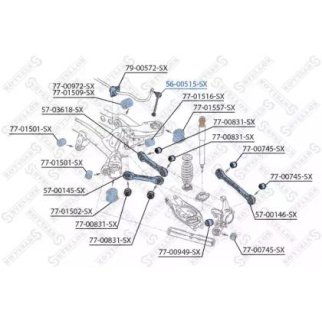 56-00515-SX_тяга стабилизатора заднего! BMW E87/E90/E91 all 04> фото