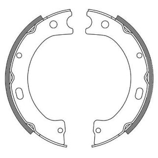 4243.00_колодки барабанные! Nissan Patrol K160/K260 2.8-3.3D 79-90 фото