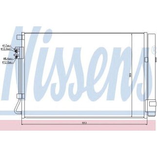 Радиатор кондиционера Nissens 940243 фото