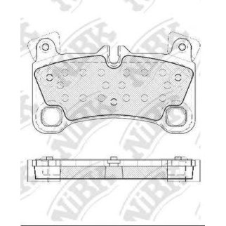 PN0530-NIBK_колодки дисковые задние! VW Touareg 3.2-3.6i/3.0-5.0TDi, Porsche Cayenne 4.5-4.8i 02&gt; фото
