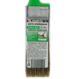 Кисть флейцевая "РАБОТЫ ПО ДЕРЕВУ"  25*10мм Color Line MATRIX фото 1