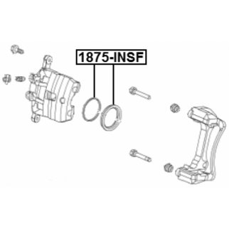 Ремкомплект переднего тормозного суппорта OPEL Astra J/Insignia/CHEVROLET Malibu FEBEST 1875-INSF фото 2