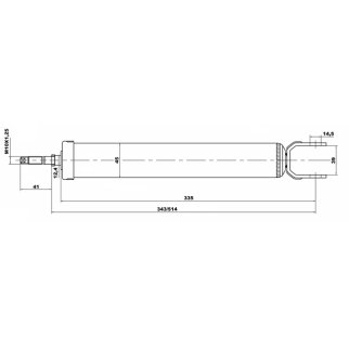 Амортизатор задний FEBEST 12650914R фото 2