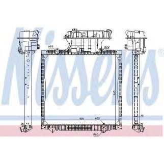 Радиатор основной Nissens 67225 фото