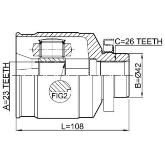 ШРУС внутренний FEBEST 1211-TUCJMRH фото 2